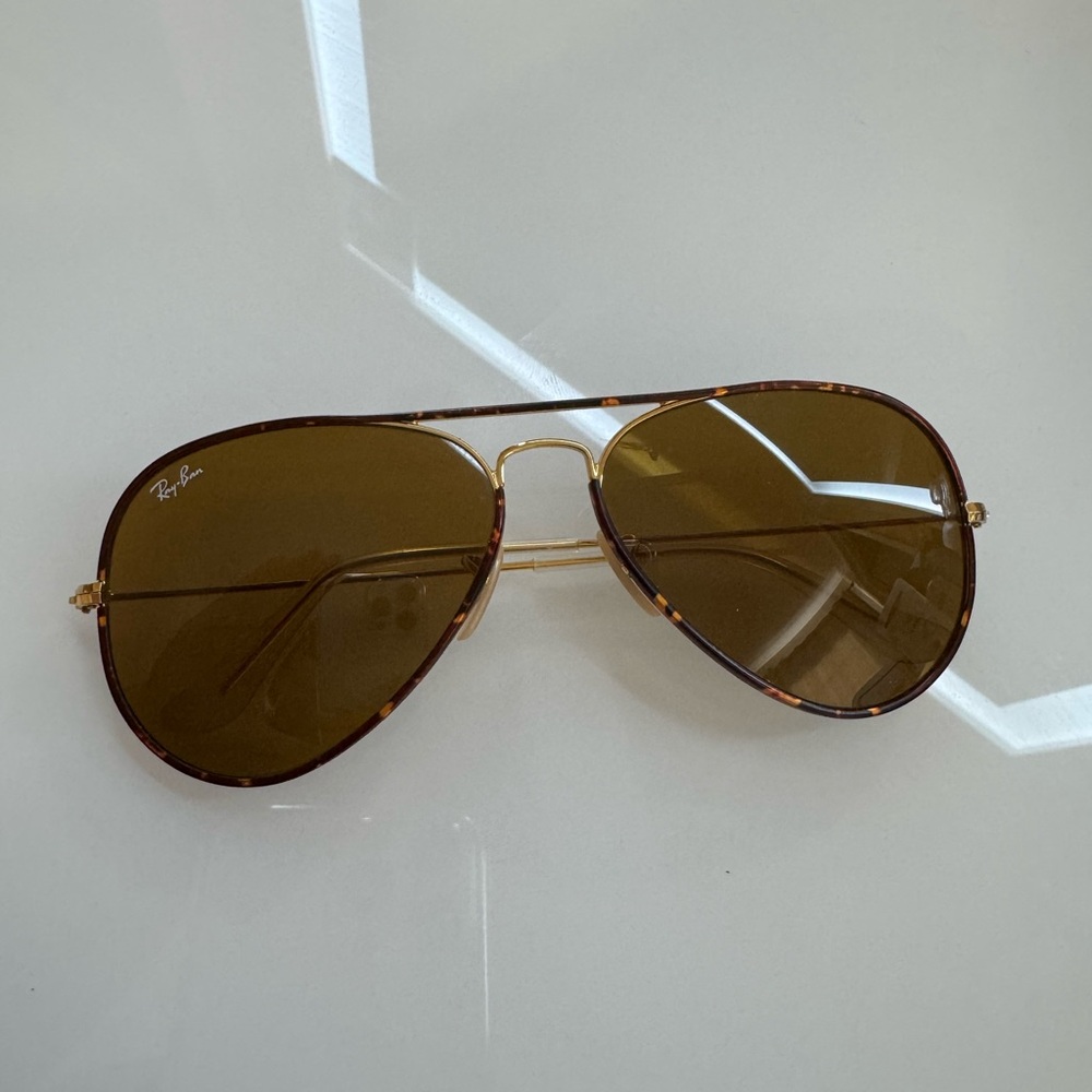 Ray-Ban Brown Tortoise Aviator Sunglasses